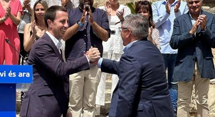 Llorenç Galmés al costat de Jaume Porsell, que suposadament regenta un agroturisme sense llicència.