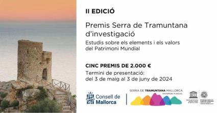 El Consell de Mallorca convoca los II Premios Serra de Tramuntana de Investigación
