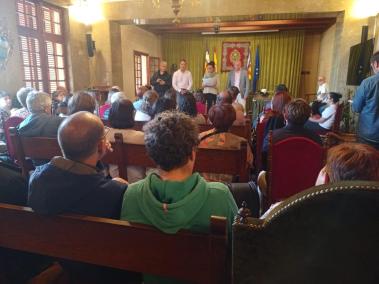 Moment de la reunió d'ahir.