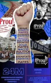 Imatge del cartell de la convocatòria de la manifestació.