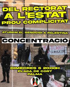 Imatge del cartell de la convocatòria de la protesta.