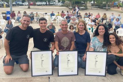 Imatge dels guardonats amb els Premis Alzina del GOB.