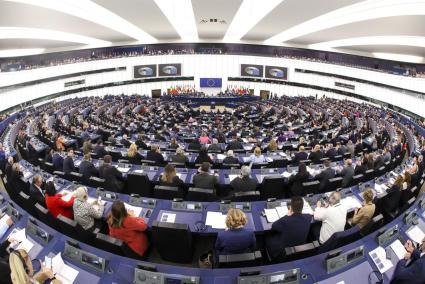 Imatge d'una sessió plenària del Parlament Europeu.