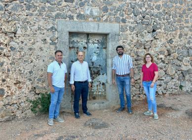 Jaume Bestard, Antoni Salas, Sebastià Aguiló i Magdalena Vives avui matí.