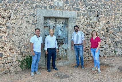 Jaume Bestard, Antoni Salas, Sebastià Aguiló i Magdalena Vives avui matí.