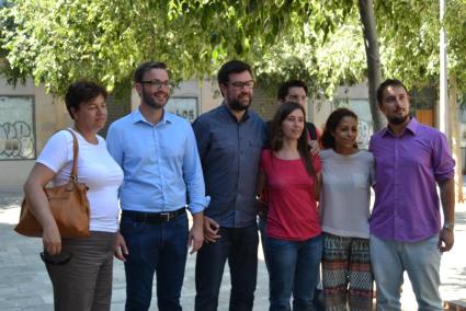 Susanna Moll i José Hila (PSIB-PSOE), Antoni Noguera i Neus Truyol (MÉS), Aurora Jhardi i Miquel Comas (Som Palma)