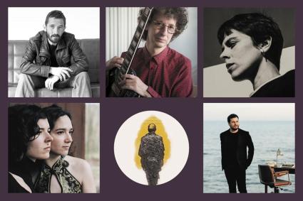 Imatge dels cinc compositors finalistes del XVII Premi Miquel Martí i Pol.