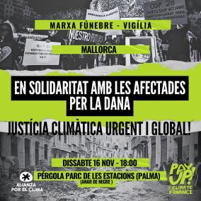 Imatge del cartell de la convocatòria de la protesta.