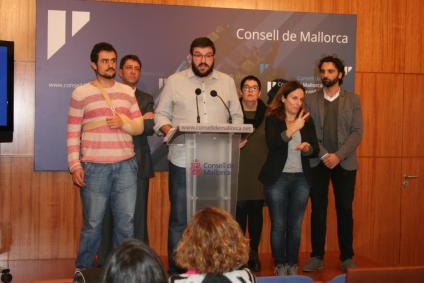 Iván Sevillano, Antoni Amengual, Lluís Apesteguia, Mercè Bujosa i Miquel Àngel Coll.