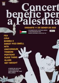 Imatge del cartell del concert solidari que se celebrà el pròxim dissabte 11 de gener.