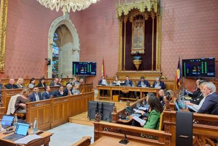 Imatge d'una sessió plenària del Consell de Mallorca.