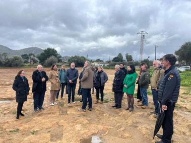 Imatge del lloc on es construirà el futur Centre d’Arqueologia de Mallorca.