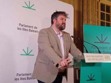 El portaveu de Més per Mallorca al Parlament, Lluís Apesteguia.