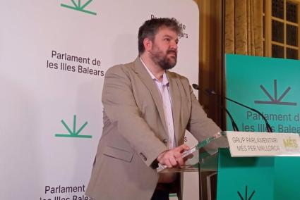 El portaveu de Més per Mallorca al Parlament, Lluís Apesteguia.