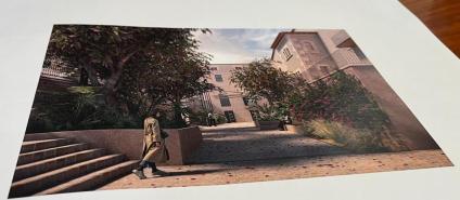 Imatge del pati exterior.