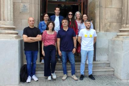 Imatge de la nova Junta Executiva del Sindicat de Periodistes de les Illes Balears.