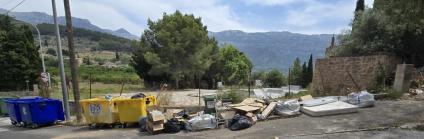 Estat del punt de reciclatge d'Es Puig.