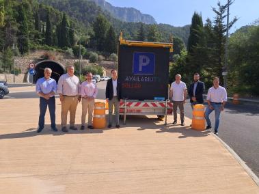 Presentació del monitoratge dels aparcaments de Sóller, sa Calobra i cala Tuent.