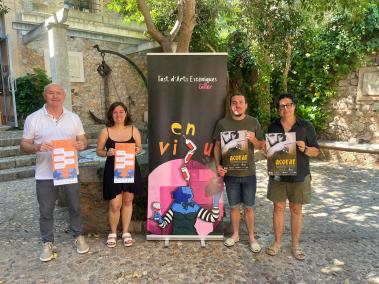 La presentació amb Miquel Nadal; Sílvia Arbona i Joan González; i M. Eugènia Canyelles, de l’OCB.