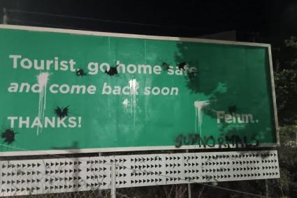 Imatges de l'acte en símbol de protesta.