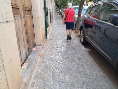 Un exemple de publicitat al carrer de sa Mar.