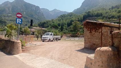 Obert des d'avui el nou pàrquing de Can Gorgai, a Biniaraix