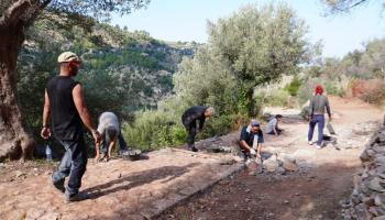 Els margers recuperen el camí de sa Vinyeta a Deià