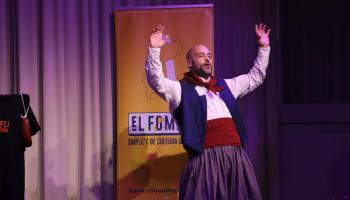 Imatge d’arxiu del còmic solleric Pere Jota durant un espectacle seu de l’any passat.