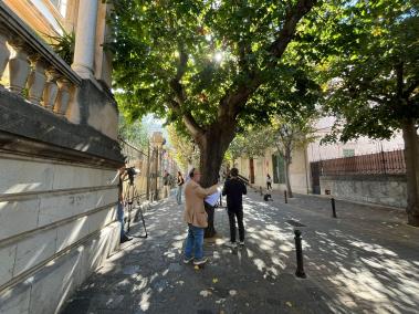 Aquesta setmana s’ha rodat a diferents espais ubicats a la Gran Via de Sóller.