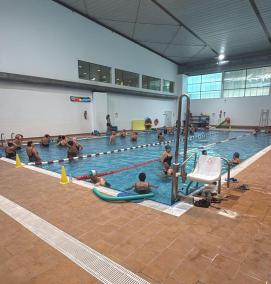 Les activitats a la piscina petita començaren al mes d'octubre.