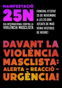 Cartell de la protesta convocada per les Dones Autoorganitzades de Menorca.