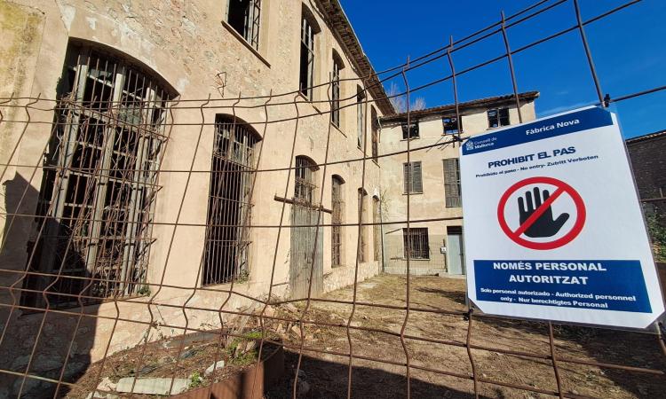 La rehabilitació de la Fàbrica Nova s’inicia la setmana que ve