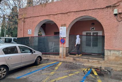 El Mercat amb tanques per les obres.