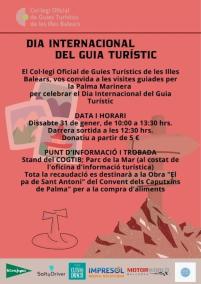 Los guías turísticos celebrarán su Día Internacional este sábado con rutas benéficas por la Palma marinera