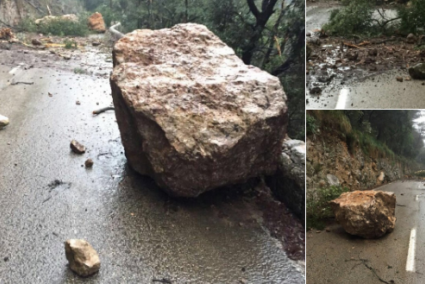 La carretera del coll de Sóller romandrà tancada tot el cap de setmana