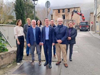 Visita del president del Consell, Llorenç Galmés avui a la Fàbrica Nova.
