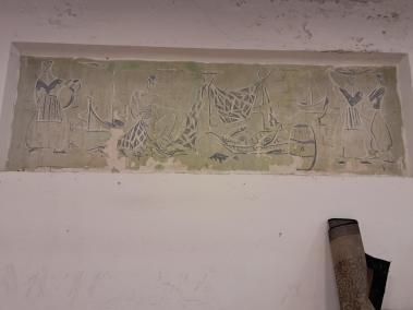 Les obres al Mercat destapen dos murals que poden ser de l'artista solleric Juli Ramis