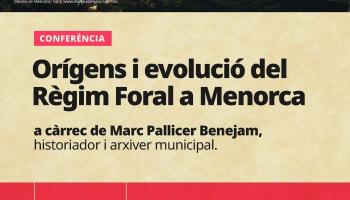 Conferència sobre el règim foral a Menorca