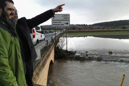 Grimalt i Vidal han comprovat els danys causats pel temporal.