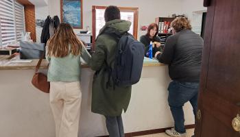 El registre de l'Ajuntament, situat al primer pis.