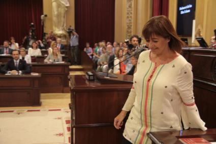 Francina Armengol aquest dijous al Parlament.