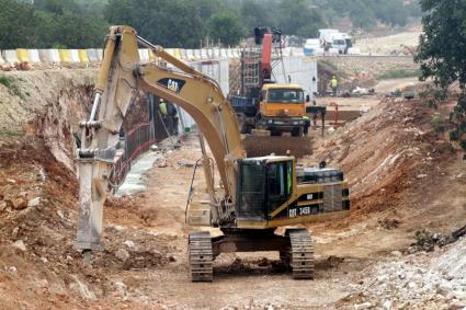 Obres construcció via Manacor-Artà.