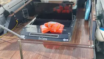 La llanxa robada i interceptada a Eivissa.