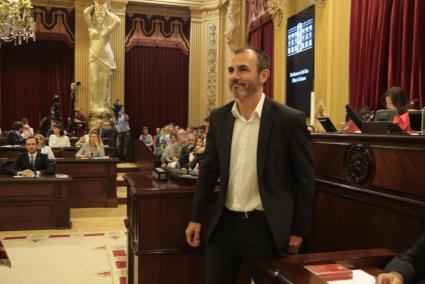 Biel Barceló dijous passat al Parlament de les Illes Balears.