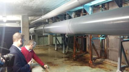 El batle José Hila ha visitat les piscines de Son Hugo.