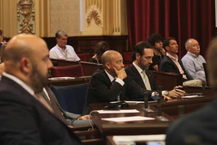 Bauzá durant el Debat d'Investidura.