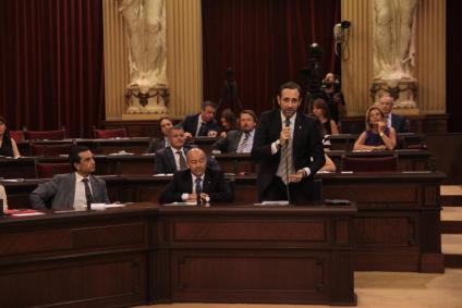 Bauzá al Parlament de les Illes Balears la setmana passada.