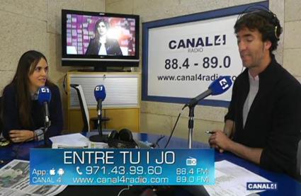 La presidenta del Sindicato de Estudiantes, Marga Vicens a Canal 4.