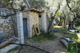 FORNALUTX. URBANISMO. El Govern denuncia una obra ilegal en el Paraje Natural de la Serra.
