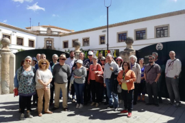 Noguera amb la resta de participants a la visita d’aquest dissabte a la Soledat.